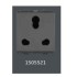 V-Guard Matteo 6/16 A 3 Pin Comb. Shuttered Socket-2 M Grey (MSG) Modular Switches 1505521 / 3005978