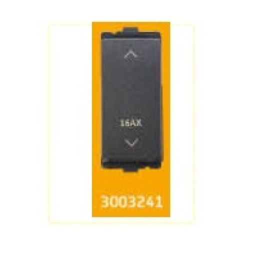 V-Guard Torio 16AX  2 Way  Switch - 1 M Black Modular Switches 3003241