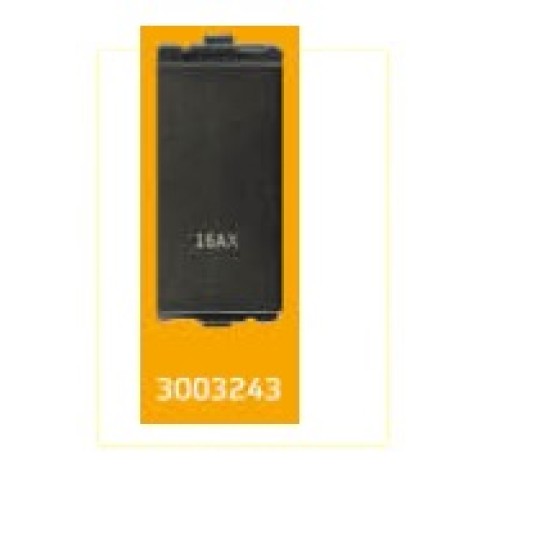 V-Guard Torio 16AX  1 Way  Switch - 1 M Black Modular Switches 3003243
