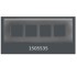 V-Guard Matteo 8 M Cover plate Horizontal - Mto - Plus  Grey (MSG)  Modular Switches 3003372
