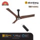 Atomberg Aris Starlight 1200mm Teawood BLDC Ceiling Fan with Underlight, IoT & Remote Control | Smart Fan with Noiseless Operation 