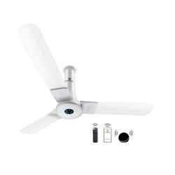 Atomberg Studio Smart+ 1200mm Pearl White BLDC Ceiling Fan with IoT & Remote | BEE 5 star Rated Energy Efficient Ceiling Fan | High Air Delivery with LED Indicators | 2+1 Year Warranty 