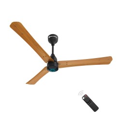 Atomberg Renesa Smart+ 1200mm Golden Oakwood BLDC Ceiling Fan with IoT & Remote | Energy Efficient Ceiling Fan | High Air Delivery with LED Indicators 