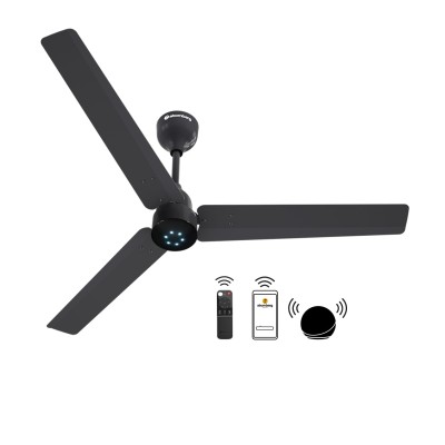 Atomberg Renesa Smart 1200mm Pebble Grey BLDC Ceiling Fan with IoT & Remote |Energy Efficient Ceiling Fan | High Air Delivery with LED Indicators 