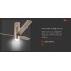 Aeroslim with IoT, Remote & Underlight BLDC Smart Ceiling Fan 1200mm Champagne Brown