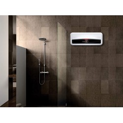 Racold Andris Slim 20L Horizontal Energy Efficient 2.5KW Storage Water Heater(Geyser) With Free Standard Installation & Pipes | Shower Ready Indicator, Wall Mounting