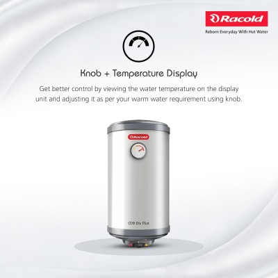 Racold CDR DLX Plus 25L Vertical 2KW Storage Water Heater Geyser I with 7 year warranty on tank – White (25 Liter)