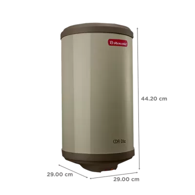 Racold CDR DLX 10 L Vertical 2KW Storage Geyser with Titanium Plus Technology (Ivory/White)