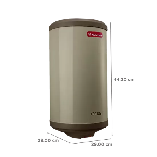 Racold CDR DLX 10 L Vertical 2KW Storage Geyser with Titanium Plus Technology (Ivory/White)