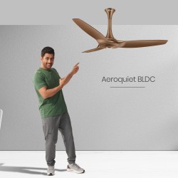 Aeroquiet 5 Star Rated Premium BLDC Ceiling Fan 1230mm Caramel Brown