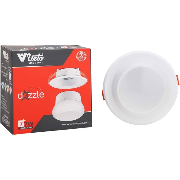 Veto Dazzle Led Concealed Downlight (WH/BU, WH/WW, WH/GN, WH/PK, WH/RD) 7W 