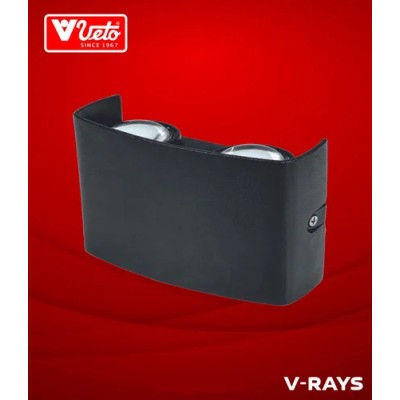 Veto V-RAYS Up-Down Led Wall Light (W/W) 4ways 360