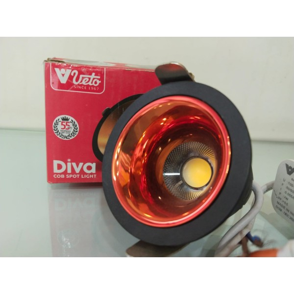 Veto Diva COB Spot Light (Body/Hosing, Black/Rose, G White/Gun Metal) 7W