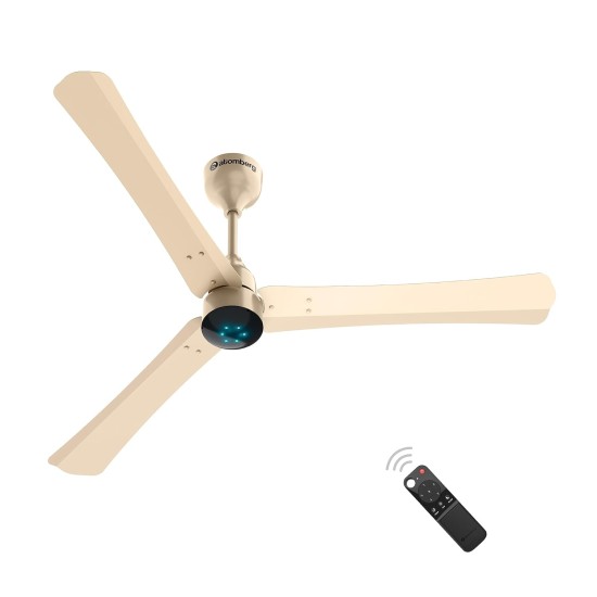 Atomberg Renesa+ 1200mm Matallic Gold BLDC Ceiling Fan with Remote Control | BEE 5 star Rated Energy Efficient Ceiling Fan | High Air Delivery with LED Indicators | 2+1 Year Warranty 