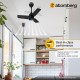 Atomberg Renesa 600mm Midnight Black BLDC Ceiling Fan with Remote Control | BEE 5 star Rated Energy Efficient Ceiling Fan | High Air Delivery with LED Indicators | 2+1 Year Warranty 