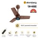 Atomberg Renesa 600mm Matte Brown BLDC Ceiling Fan with Remote Control | BEE 5 star Rated Energy Efficient Ceiling Fan | High Air Delivery with LED Indicators | 2+1 Year Warranty 