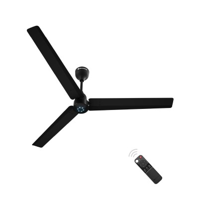 Atomberg Renesa 1400mm Midnight Black BLDC Ceiling Fan with Remote Control | BEE 5 star Rated Energy Efficient Ceiling Fan | High Air Delivery with LED Indicators | 2+1 Year Warranty 