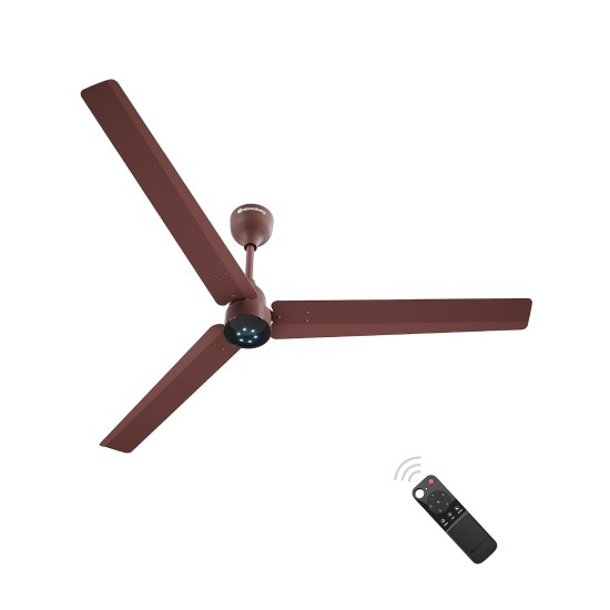 Atomberg Renesa 1400mm Matte Brown BLDC Ceiling Fan with Remote Control | BEE 5 star Rated Energy Efficient Ceiling Fan | High Air Delivery with LED Indicators | 2+1 Year Warranty 