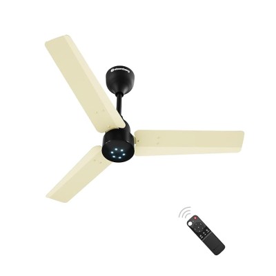 Atomberg Renesa 900mm Ivory $ Black BLDC Ceiling Fan with Remote Control | BEE 5 star Rated Energy Efficient Ceiling Fan | High Air Delivery with LED Indicators | 2+1 Year Warranty 