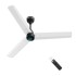 Atomberg Renesa 1200mm White $ Black BLDC Ceiling Fan with Remote Control | BEE 5 star Rated Energy Efficient Ceiling Fan | High Air Delivery with LED Indicators | 2+1 Year Warranty 