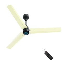 Atomberg Renesa 1200mm Ivory $ Black BLDC Ceiling Fan with Remote Control | BEE 5 star Rated Energy Efficient Ceiling Fan | High Air Delivery with LED Indicators | 2+1 Year Warranty 