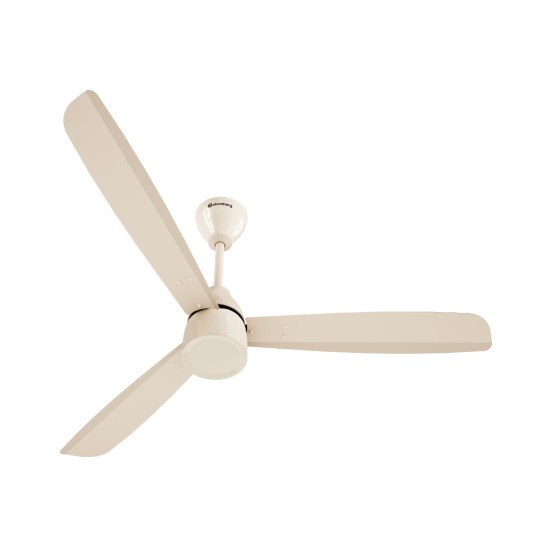 Atomberg Renesa Prime 1200mm Seasand Ivory BLDC Ceiling Fan Compatible with Regulators | Without Remote | BEE 5 star Rated Energy Efficient Ceiling Fan | High Air Delivery with LED Indicator 