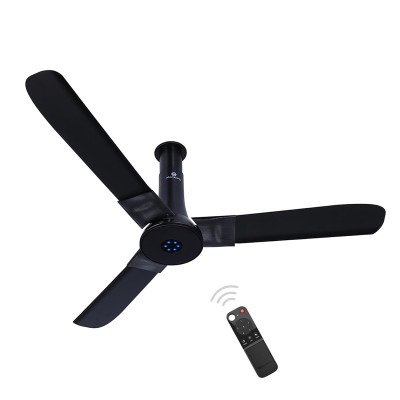 Atomberg  Renesa Studio Plus 1200mm Onyx Black BLDC Ceiling Fan with Remote Control | BEE 5 star Rated Energy Efficient Ceiling Fan | High Air Delivery with LED Indicators | 2+1 Year Warranty 