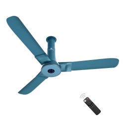 Atomberg Studio Plus 1200mm Aegean Blue BLDC Ceiling Fan with Remote Control | BEE 5 star Rated Energy Efficient Ceiling Fan | High Air Delivery with LED Indicators | 2+1 Year Warranty 