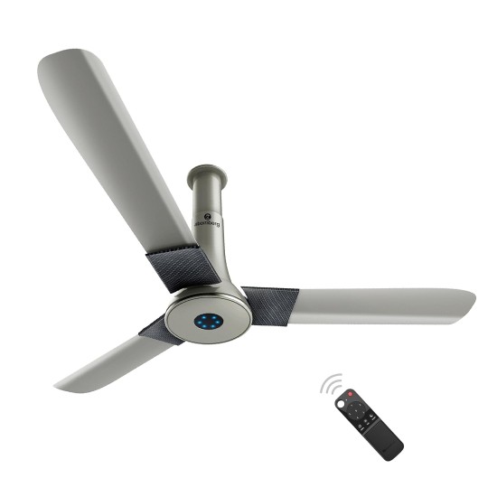 Atomberg Studio Plus 1200mm Sand Grey BLDC Ceiling Fan with Remote Control | BEE 5 star Rated Energy Efficient Ceiling Fan | High Air Delivery with LED Indicators | 2+1 Year Warranty 