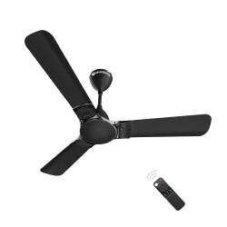 Atomberg Erica 1200mm Midnight Black BLDC Ceiling Fan with Remote Control | BEE 5 star Rated Energy Efficient Ceiling Fan | High Air Delivery with LED Indicator | 2+1 Year Warranty 