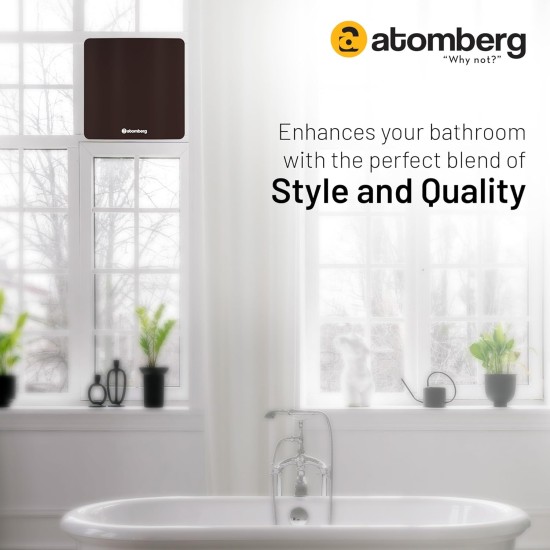 Atomberg Studio Exhaust Gloss Brown 150mm | Suitable for Bathroom, Kitchen | BLDC Motor | Easy to Clean | 1+1 Year Warranty 