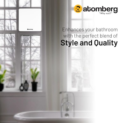 Atomberg Studio Exhaust Gloss White 150mm | Suitable for Bathroom, Kitchen | BLDC Motor | Easy to Clean | 1+1 Year Warranty 