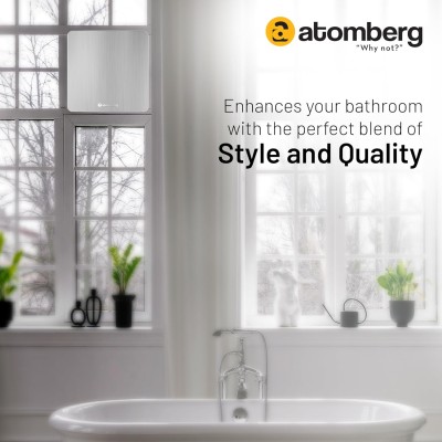 Atomberg Studio Exhaust Brushed Steel 150mm | Suitable for Bathroom, Kitchen | BLDC Motor | Easy to Clean | 1+1 Year Warranty 