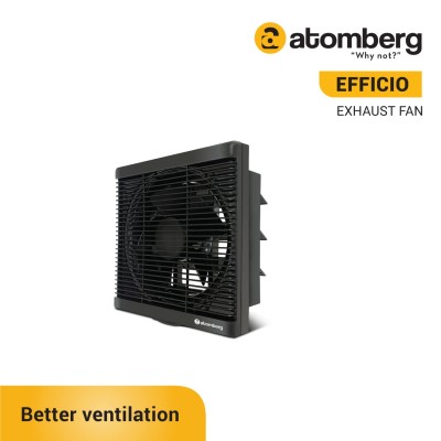 Atomberg Efficio Exhaust Black 150mm | Suitable for Bathroom, Kitchen | BLDC Motor | Easy to Clean | 1+1 Year Warranty 