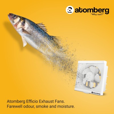 Atomberg Efficio Exhaust White 150mm | Suitable for Bathroom, Kitchen | BLDC Motor | Easy to Clean | 1+1 Year Warranty 