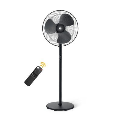 Atomberg Renesa Midnight Black 400mm Pedestal Fan for Home | Silent BLDC Stand Fan | LED Display | 6 Speeds | Remote with Oscillation, Timer, Sleep | 1+1 Year Warranty 