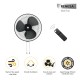 Atomberg Renesa Midnight Black 400mm Wall Mount Fan | Wall Fans for Home | Silent BLDC Wall Fan | Remote with Timer & Sleep Control | 1+1 Year Warranty 