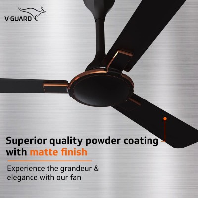 V-Guard Enlance VX Anti Dust High Speed Designer Ceiling Fan| Energy Efficient |1200mm Sweep | 340 RPM Speed l 100% Copper Motor | Dust Repellent Technology