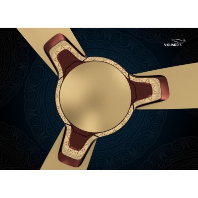 V-Guard Romanza Art 1200MM 400Rpm Premium Decorative Cieling Fan(Oro Impact Indian Art)