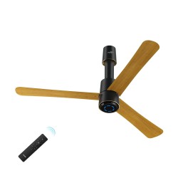 V-Guard INSIGHT-G Premium BLDC Ceiling Fan For Home | 6 Speed Settings | 5-Star Energy Saving | Convenient Remote Control | High-Speed 100% Copper Motor | 1.2M (Choco Gold Wood)