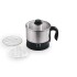 Remi Multifunction Electric Kettle with Stainless Steel Body, 1litre, used for boiling Water, making tea and coffee, instant noodles, soup etc. (Silver)