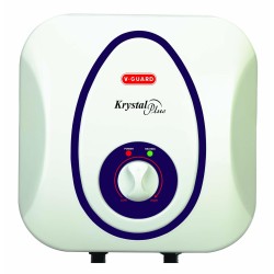 V-Guard krystal plus 10 L water heater Geyser, (White)