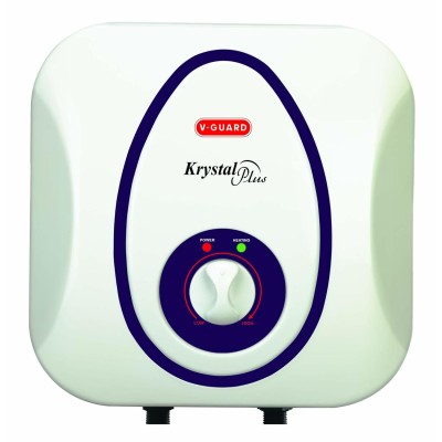 V-Guard krystal plus 10 L water heater Geyser, (White)