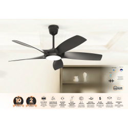 Sturlite's Emporia 1320mm ceiling fan(Black)