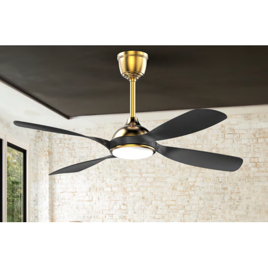 Sturlite's Astoria 1320mm ceiling fan(Brass+Black)