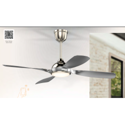 Sturlite's Astoria 1320mm ceiling fan(Satin Nickel+Silver)