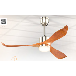 Sturlite's Airetor 1422mm ceiling fan(Satin Nickel+Darkwood)