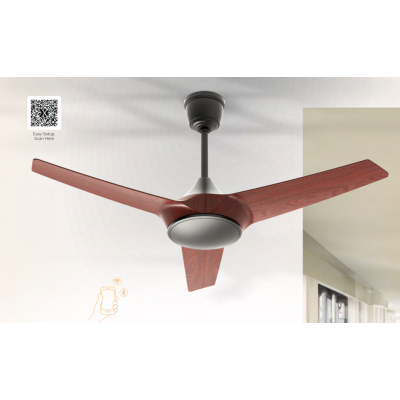 Sturlite's Airmaster 1320mm ceiling fan(Black+Darkwood)