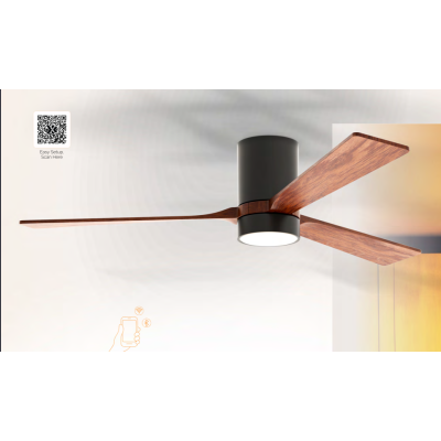 Sturlite's Aquabreeze 1320mm ceiling fan(Black+Walnut)