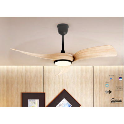 Sturlite's Aerodyne 13200mm ceiling fan(Black+ Lightwood)